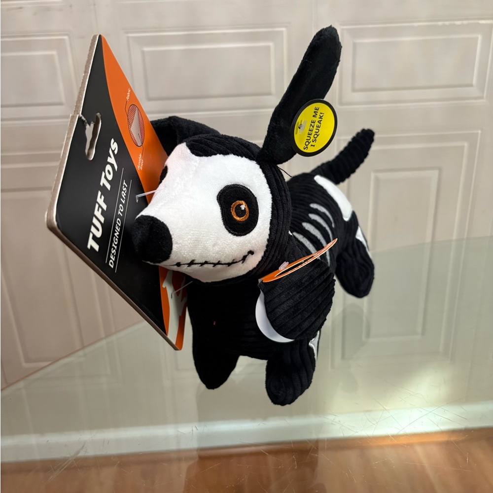 Jmle Tuff  Halloween  Designed To Last  Tender-Tuffs,13” Doggie Clinker & Squeak